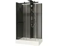 Produktbild: Komplettdusche SCHULTE Korsika Express Plus 80 x 120 x 220 cm schwarz