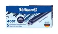 Produktbild: Pelikan Großraum-Tintenpatronen 4001 Tinte Blau-Schwarz, 5 Stück