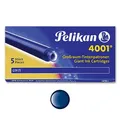 Produktbild: (0,39€/Stück) Pelikan Tintenpatronen 4001 GTP/5 blauschwarz 310607, 5 Stück