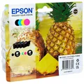 Produktbild: 4 Original Druckerpatronen Epson 604 Multipack T10G64 schwarz farbe Ananas