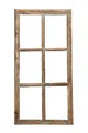 Produktbild: Fenster / Holzfenster Rahmen 43cm x 85cm Dekofensterrahmen braun Antik