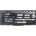 Produktbild: Proxxon Steckschlüsselsatz Komplett-Set 1/4 Zoll und 1/2 Zoll 56-teilig