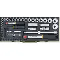 Produktbild: Proxxon  Komplett-Steckschlüsselsatz 1/4  + 1/2 (56-teilig), 23040