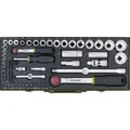 Produktbild: Steckschl.Satz 1/4 +1/2 56tlg. CV