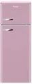 Produktbild: Amica KGC 15636 P Retro-Kühl-Gefrierkombination, 55 cm breit, 144 cm hoch, 206 L, Automatische Abtauung, FrostControl, 3 Ablagen, cupcake pink