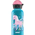 Produktbild: SIGG Bella Unicorn Kinder Trinkflasche (0.4 L), schadstofffreie Kinderflasche mit auslaufsicherem Deckel, federleichte Trinkflasche aus Aluminium