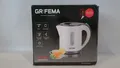 Produktbild: Grifema GC1001 Elektrischer Wasserkocher 0,8 L/1100 W Kochleistung, Weiß Schnell