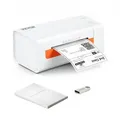 Produktbild: VEVOR Etikettendrucker 200x79x83mm Thermodrucker 150mm/s Labeldrucker Versandetiketten Drucker Thermo-Direkt Edikettendruckgerät USB Automatische