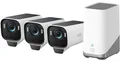 Produktbild: Eufy Cam S3 Pro 3+1, IP-Sicherheitskamera, Draußen, Verkabelt & Kabellos, Wand, Weiß, Patrone (Form)