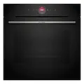 Produktbild: Bosch HBG7221B2, Serie 8 Smarter Einbau-Backofen, 60 x 60 cm, Made in Germany, Hydrolyse Reinigung, Air Fry, Bosch Assist Automatikprogramme, 3D Heißluft, Farbiger Touchscreen mit Bedienring, Schwarz