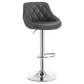 Produktbild: WOLTU Barhocker 1er Set, Barstuhl Höhenverstellbar, PU-Bezug, Grau