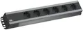 Produktbild: Bachmann Steckdosenleiste 6-fach 19-Zoll-Rack kompatibel