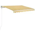 Produktbild: vidaXL Markise Automatisch Einziehbar 350x250 cm Gelb und Weiß