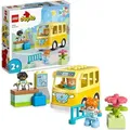 Produktbild: LEGO 10988 DUPLO Die Busfahrt Set, Bus-Spielzeug zum Aufbau sozialer Fähigkeiten, Motorikspielzeug mit Fahrzeug und Figuren, pädagogisches Gesche... - Gold
