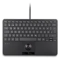 Produktbild: Perixx PERIBOARD-427 H DE, USB-Mini-Tastatur, Trackball, Hintergrundbeleuchtung