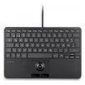 Produktbild: Perixx PERIBOARD-427 H DE, USB-Mini-Tastatur, Trackball, Hintergrundbeleuchtung (DE, Kabelgebunden) (PERIXX)