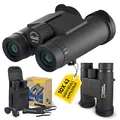 Produktbild: National Geographic Fernglas 10x42 Dachkant wasserdicht mit voller Mehrschichtvergütung, Mitteltriebfokussierung, Stativanschlussgewinde, Schwimmgurt und Tragetasche