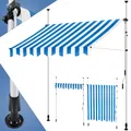 Produktbild: KESSER® Klemmmarkise mit Handkurbel Balkon, Balkonmarkise ohne Bohren, UV-beständig höhenverstellbar wasserabweisend , Sonnenschutz, Terrassenüberdachung , einfache Montage