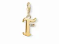 Produktbild: Thomas Sabo 1612-414-39 - Charm-Anhänger Buchstabe -F- vergoldet