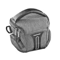Produktbild: Mantona Kameratasche Tallinn Gr. S anthrazit, Fototasche inkl. gepolstertem Schultergurt, Camera Bag mit Trennstegen und Regenschutzhülle, tragbar als Schultertasche, Handtasche und Gürteltasche