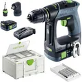 Produktbild: Festool Akku-Bohrschrauber CXS 12 2,5-Set, 576865, 12V/2,5Ah, 2 Akkus, Lader, Winkelvorsatz und Koffer