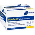 Produktbild: Meditrade Vlies-Kompressen BeeSana 1126 weiß 10,0 x 10,0 cm, 100 St.
