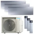 Produktbild: Daikin Multisplit Klimaanlage Set | Emura 3 | Silber | 3x 2,5 kW