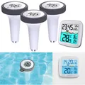 Produktbild: infactory 3er-Set digitale Teich- & Pool-Thermometer inkl. Funk-Empfänger, IP67