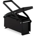 Produktbild: Papierbrikettpresse, Stahl, Papierpresse Für Briketts, Manuell, Altpapier Pressen, Hbt: 12x26x9 Cm, Schwarz - Relaxdays