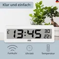 Produktbild: ADE Digitale Funkuhr Wohnzimmer mit Temperaturanzeige | sehr große Ziffern |