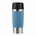Produktbild: Emsa Isolierbecher Travel Mug Classic, To-Go-Becher, Edelstahl, Aquablau, 360 ml