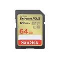 Produktbild: SANDISK CARDS EXTREME PLUS SDHC MEMORY CARD, 170MB/S 80MB/S, SDSDXW2-064G-GNCIN
