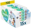 Produktbild: Pampers Harmonie Aqua Baby-Feuchttücher Paw Patrol, 15 Packungen mit 48