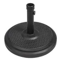 Produktbild: paramondo Sonnenschirm Schirmständer Standard Rund, Schwarz, Aus Polymerbeton, für Maststärke bis zu Ø 50mm, inkl. Adapterhülsen