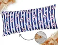 Produktbild: Heubergshop Zirbenkissen, 1-tlg., 40x80cm Gefüllt mit Zirben - Anker mit Streifen (Zirbe-600/1-40x80)