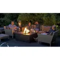Produktbild: Mania Feuertisch 19,5 Kw Rechteckig Groß 107x80x46 Cm Beton-optik Schwarz - Happy Cocooning