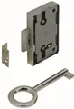 Produktbild: Hettich Aufschraubschloss vernickelt 60 x 33,8 x 8,7 mm