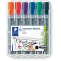 Produktbild: Staedtler Flipchartmarker Lumocolor 356 B, Keilspitze, Strichbreite 2-5 mm, 6 Stück
