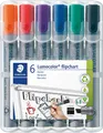 Produktbild: STAEDTLER 356BW6 - Flipchart Marker, Keilspitze, 6 Farben