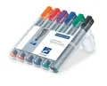 Produktbild: Staedtler Lumocolor Flipchartmarker 356B WP6 ,Flipchart Marker Keilspitze 6 Etui