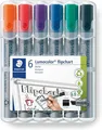 Produktbild: STAEDTLER Flipchart Marker Lumocolor Keilspitze ca. 2,0 - 5,0 mm 356 B WP6 6er