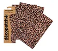 Produktbild: Décopatch Papier No. 207 (braun Leopard, 395 x 298 mm) 3er Pack