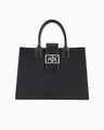 Produktbild: Armani Exchange Women's Jodie, Sustainable, Logo plate closure, Medium Tote, Black, One size