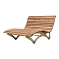 Produktbild: SCALANT Waldsofa Classic, Thermokiefer, für 2-3 Personen, Sonnenliege, Außenliege, Wellenliege, Relaxliege, Holzliege für den Garten, feuerverzinkt