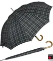 Produktbild: Knirps Regenschirm Herren Stockschirm Long Automatik groß stabil check grey 558