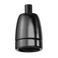 Produktbild: ledscom.de E27 Fassung, Porzellan, schwarz, 230V AC, max. 300W