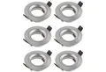 Produktbild: SEBSON Einbaurahmen Einbaustrahler inkl. GU10 Fassung, Lochdurchmesser 65mm, flach 24mm, 6er Set, inkl. GU10 Fassung (ohne Leuchtmittel), Aluminium Gehäuse