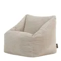 Produktbild: Icon Natalia Sitzsack Kinder, Beige, Flauschiger Cord Stoff, Sitzsack Cord mit Füllung, Bequemer Kinder Sessel, Kuschelsessel, Lese Sessel, Schlafzimmer, Kinderzimmer, Spielzimmer