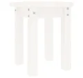 Produktbild: vidaXL Couchtisch Couchtisch Weiß Ø 35x35 cm Massivholz Kiefer (1-St)