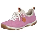 Produktbild: Rieker Slip-On Sneaker Slipper, Schlupfschuh, Freizeitsneaker aus Lederimitat rosa 40 EU